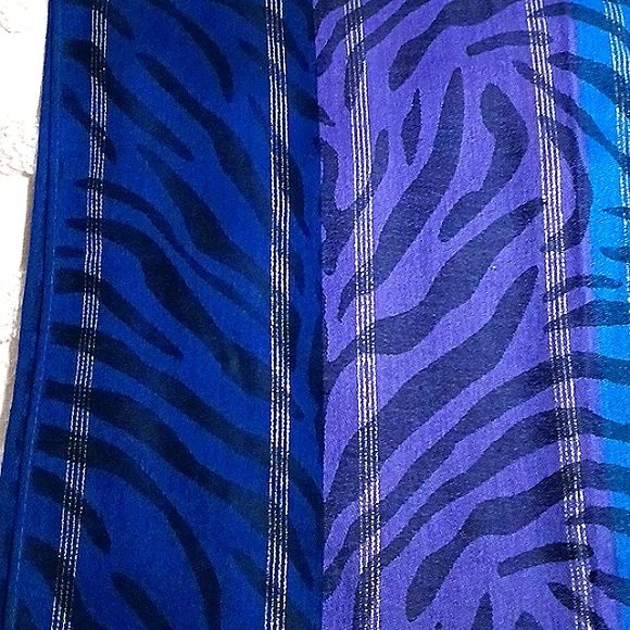 Pashmire ⚜️ Multi Color Zebra Print Scarf/Wrap/Sarong 🦓 🏖🛝🏝 - Picture 7 of 8